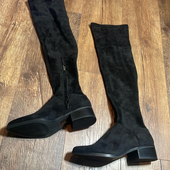 Black micro suede dolce vita knee high Steely boot size 9 new in box - Picture 1 of 7